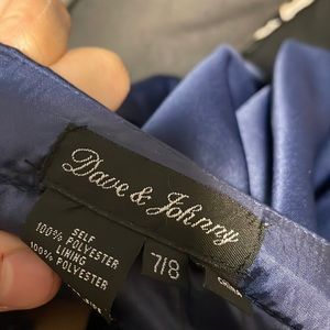 SHORT NAVY PROM DRESS